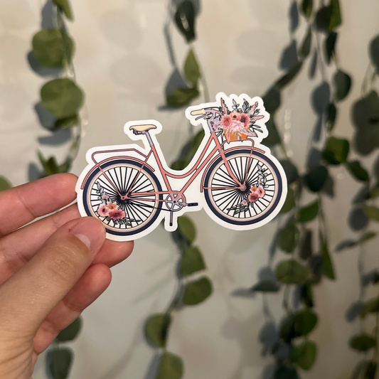 Spring Floral Bicycle Sticker