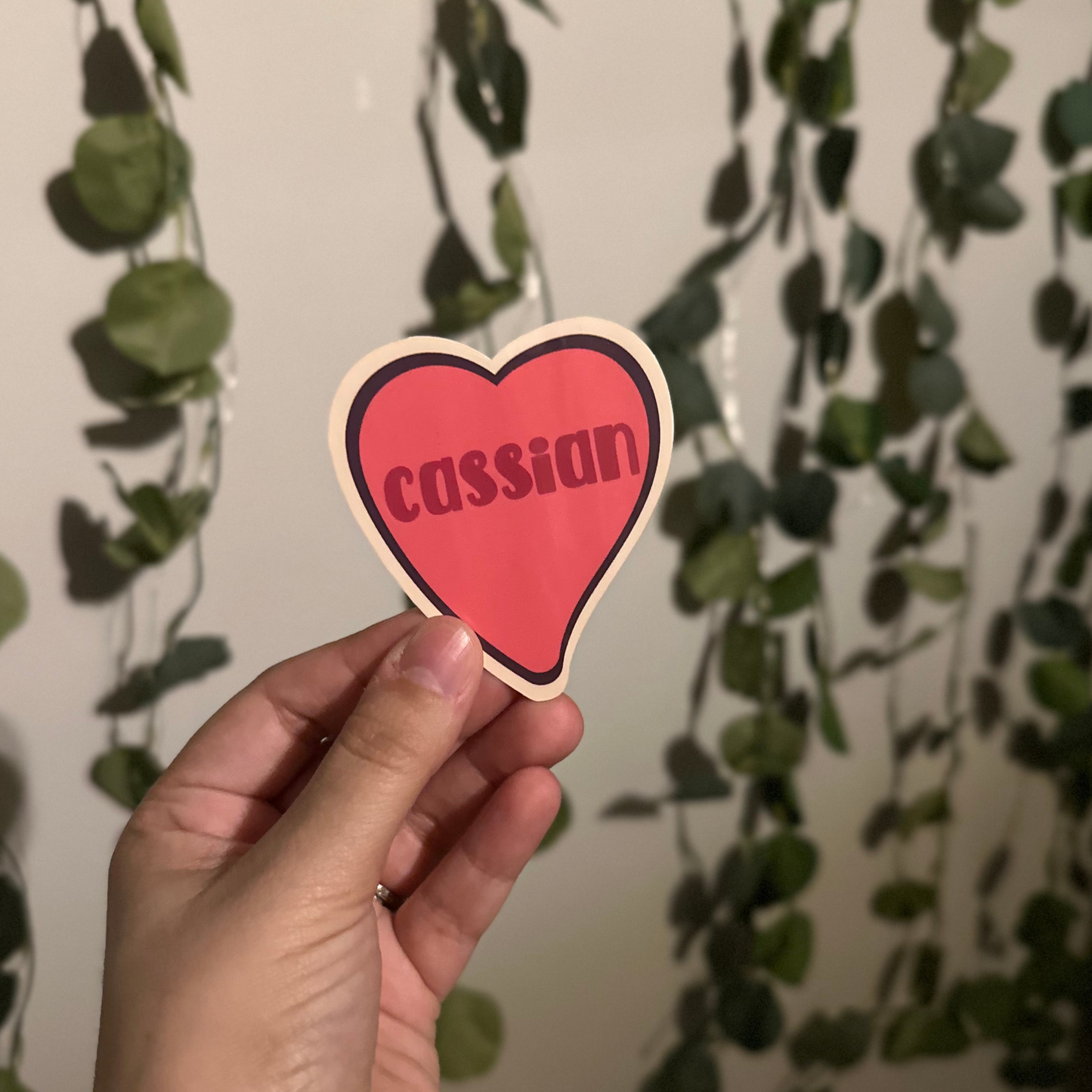 Cassian Red Heart Sticker- ACOTAR