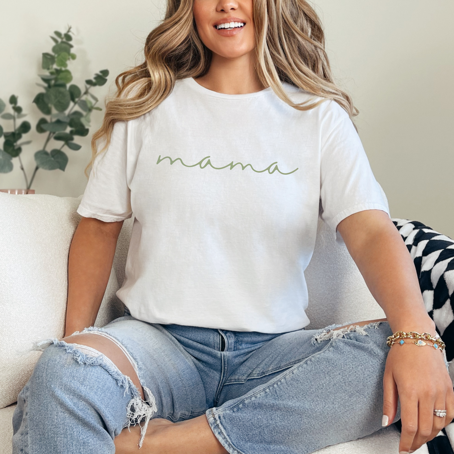 Green Cursive Mama