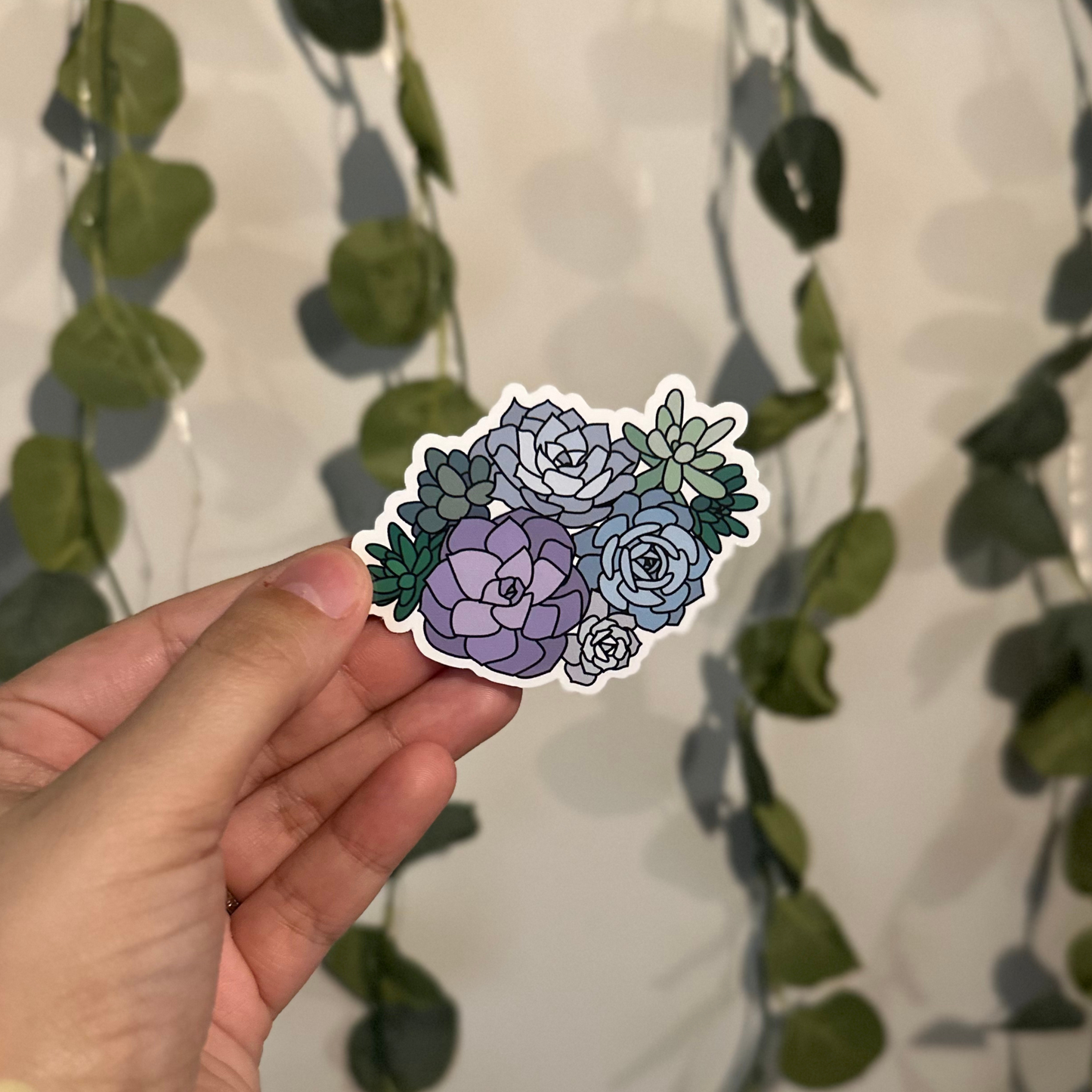 Cluster Of Succulents Sticker